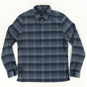 lululemon athletica Navy and Gray Long Sleeve Shirt